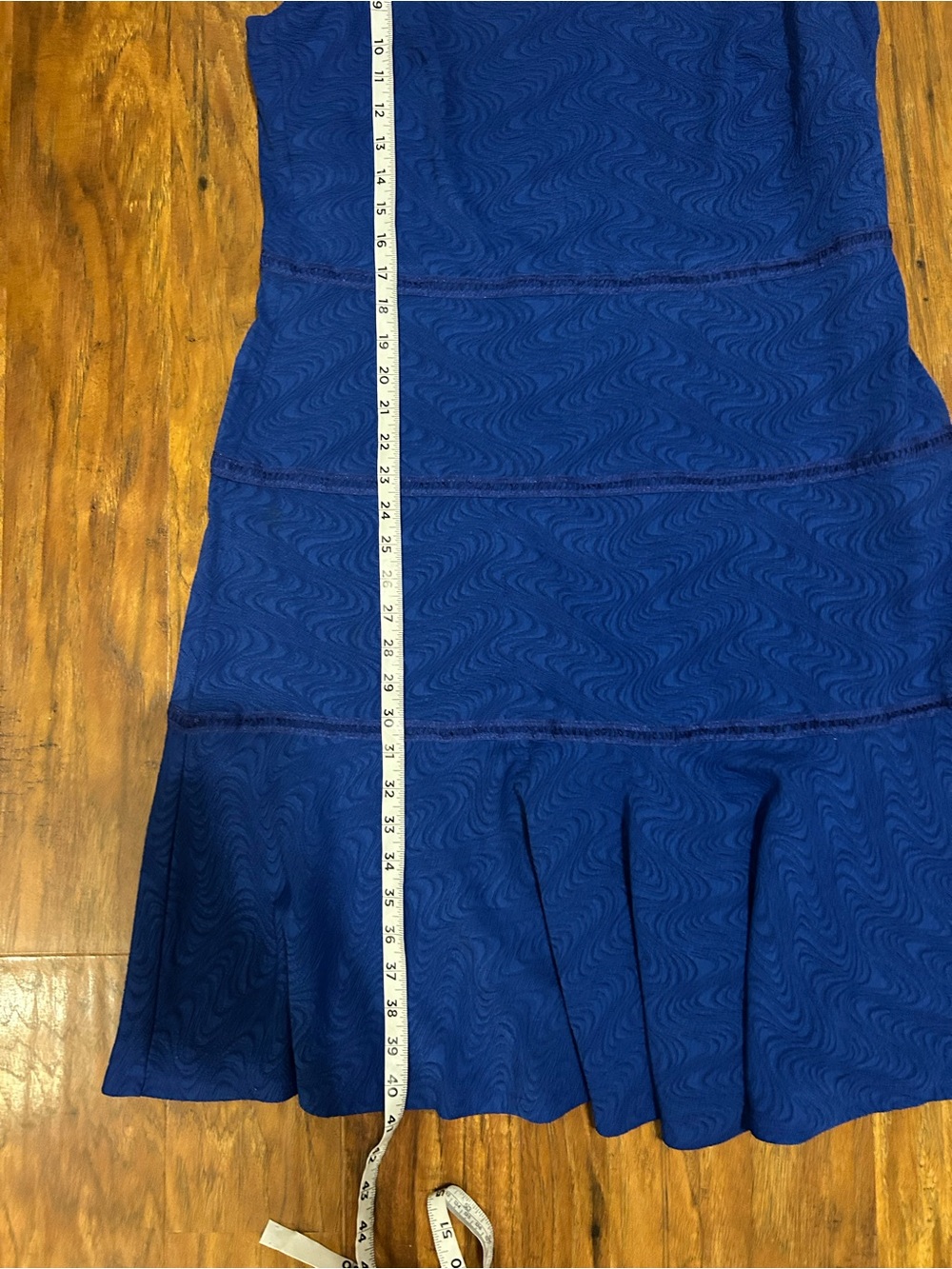 Danny & Nicole Royal Blue Sleeveless Fit-and-Flare Dress - Picture 6 of 8